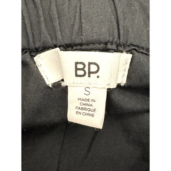 BP Parachute Pants Adjustable Drawstring Cotton Poplin Relaxed Fit Black S NWOT - Picture 8 of 9